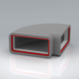 220x90mm 90º Horizontal Rapid Self-Seal Thermal Bend