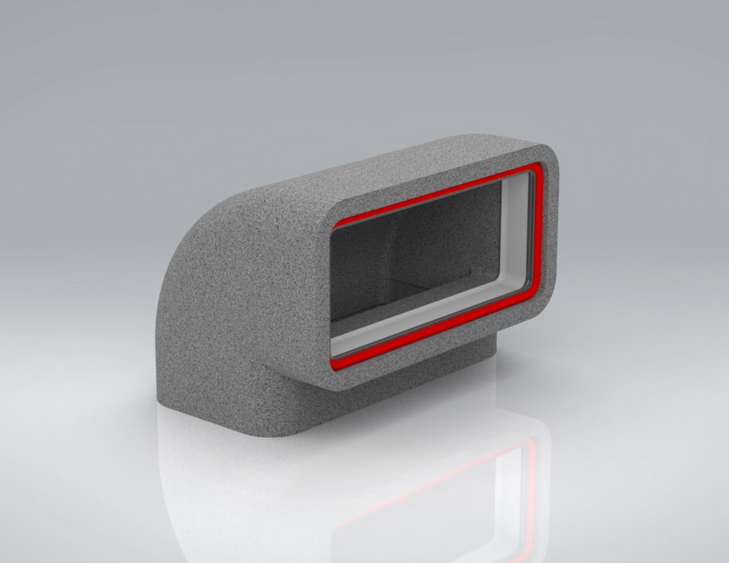 220x90mm 90º Vertical Rapid Self-Seal Thermal Bend
