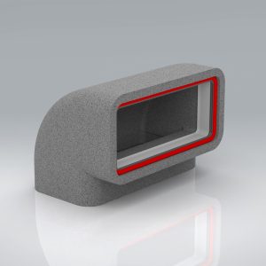 220x90mm 90º Vertical Rapid Self-Seal Thermal Bend