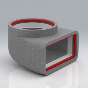220x90mm Rapid Self-Seal Thermal Plenum with 160mm Spigot