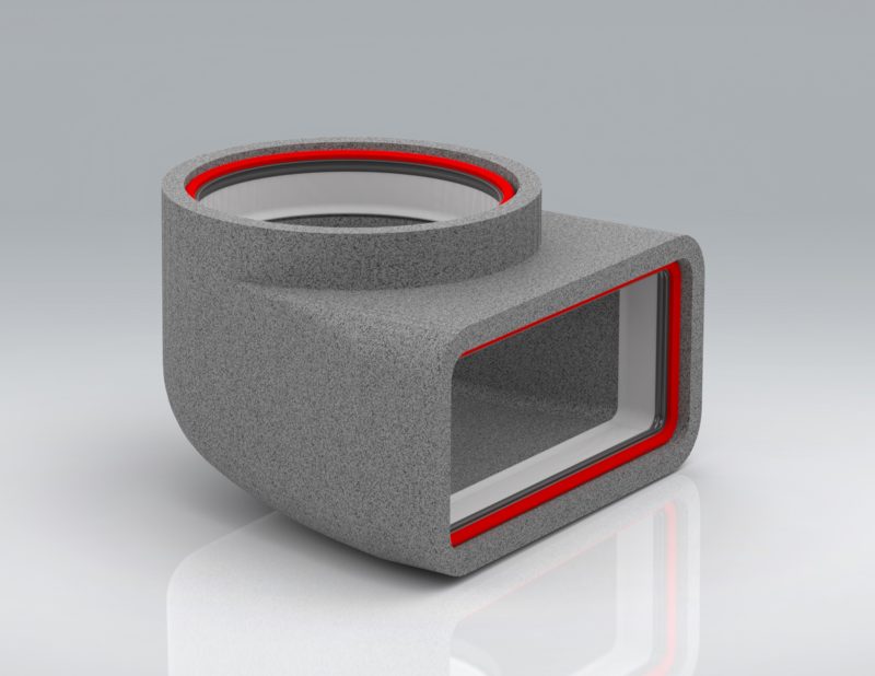 220x90mm Rapid Self-Seal Thermal Plenum with 160mm Spigot