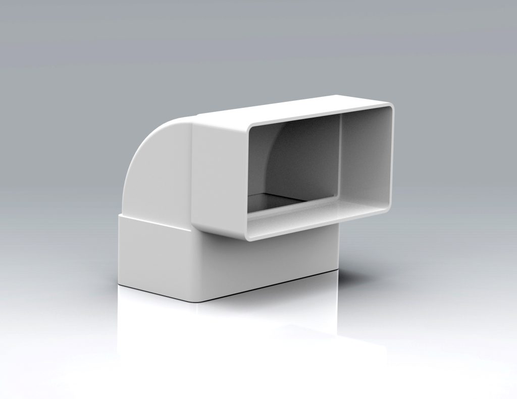 110x54mm 90° Vertical Bend – Verplas | A Breath of Fresh Air