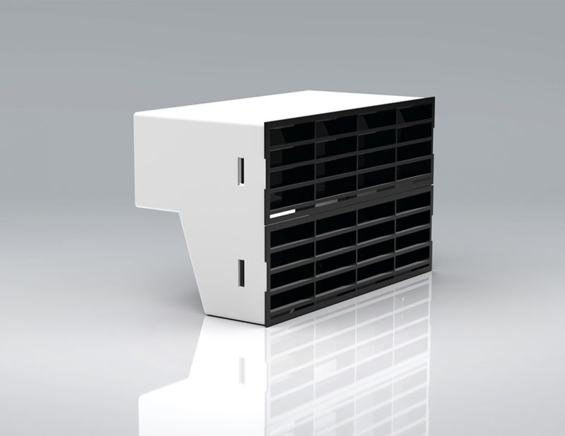 204x60mm Double Airbrick Adaptor with Grilles