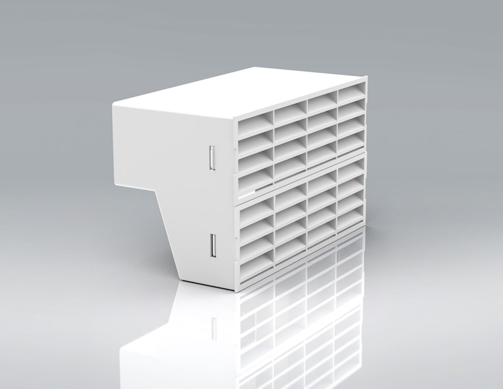 204x60mm Double Airbrick Adaptor with Grilles