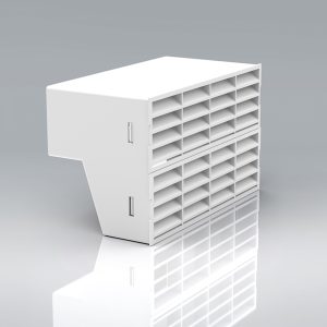 204x60mm Double Airbrick Adaptor with Grilles