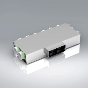 10 Port Manifold Box Acoustically Lined Stainless Steel with 220x90mm Rectangular Input