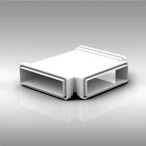 204x60mm Rectangular T-Piece with integrated self seal