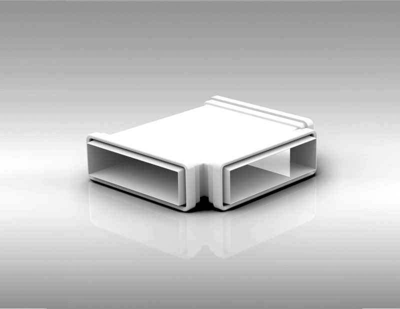 204x60mm Rectangular T-Piece with integrated self seal