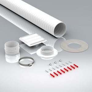 100mm Tumble Dryer Venting Kit (Gravity Grille) Kit