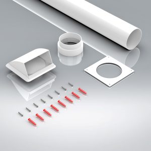 100mm Round Tumble Dryer Kit with Cowl Outlet